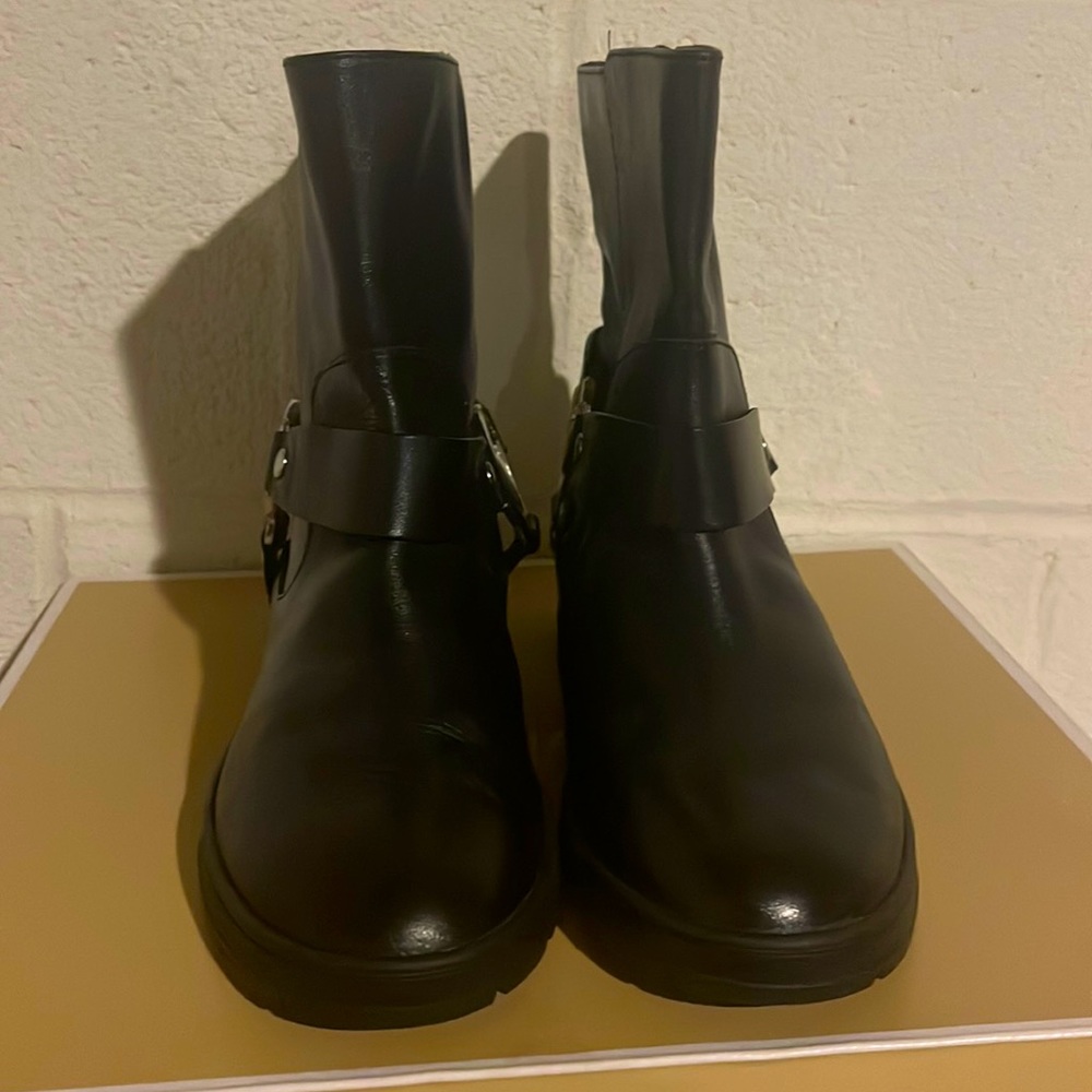 Michael Kors Fulton Biker Bootie Upper Leather